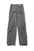 CIRCLE CUT-OUT DENIM PANTS -BLACK-